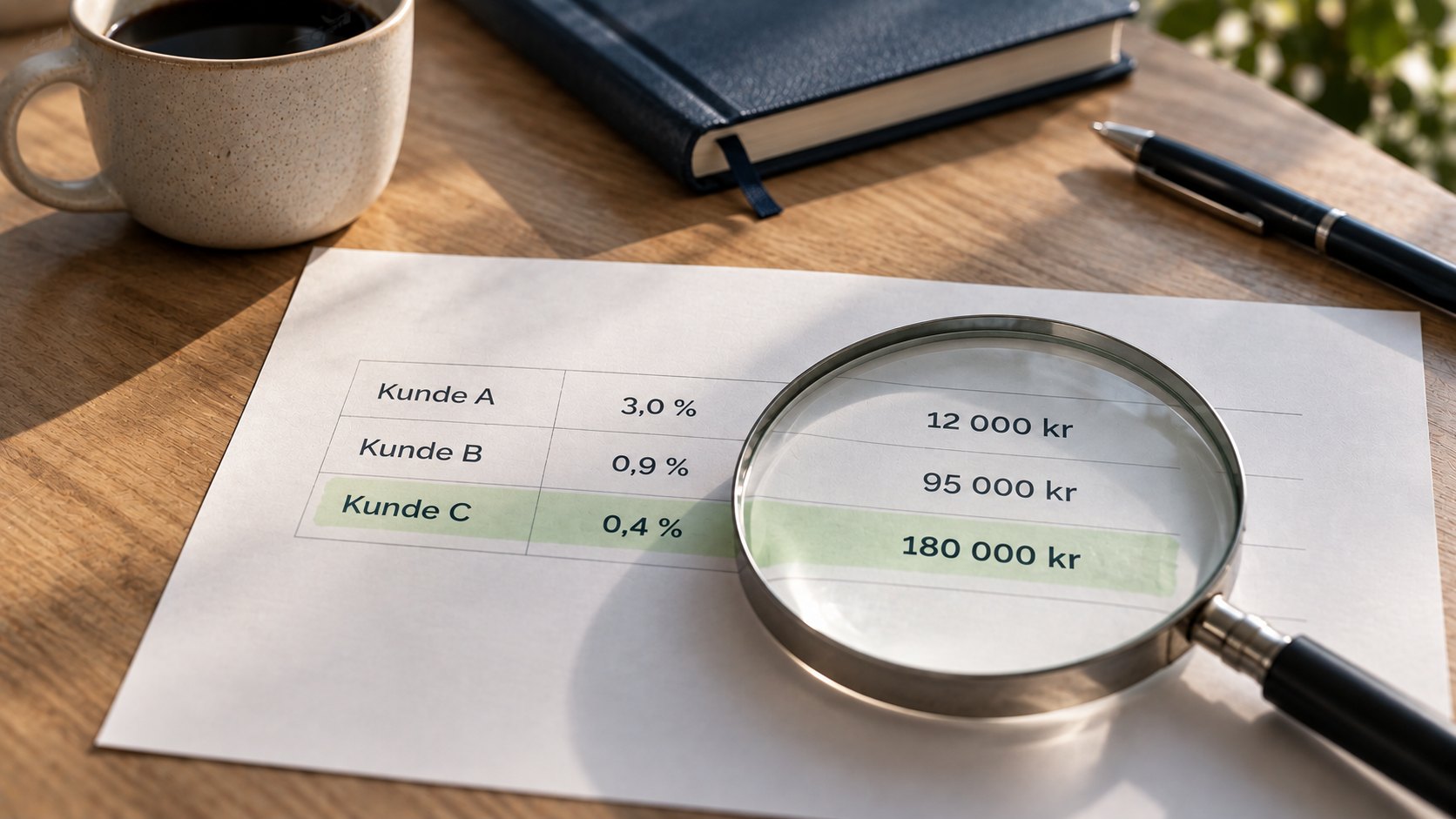 Én prosent høres lite ut. I en grossist kan det være mye.